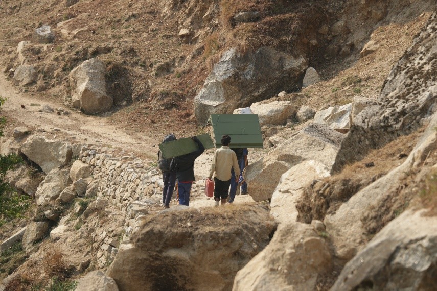 Trasporto dei materiali nelle aree rurali